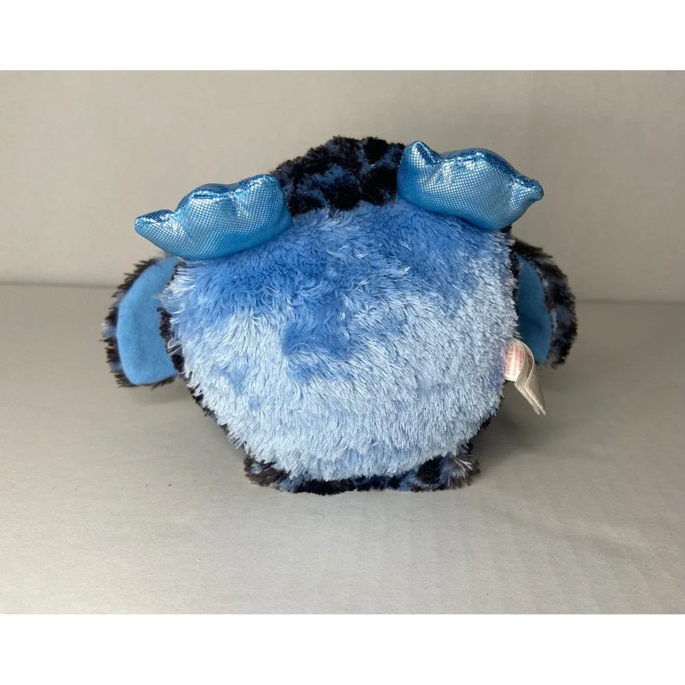 Ty Beanie Boos Yago Blue Owl Plush‎ Spotted Black Blue Glitter Eyes 6 inch 2018